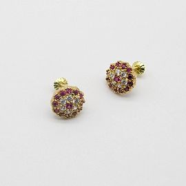 AROS FRUTILLA CUBICS COMBINADO A02 /O.ROJO